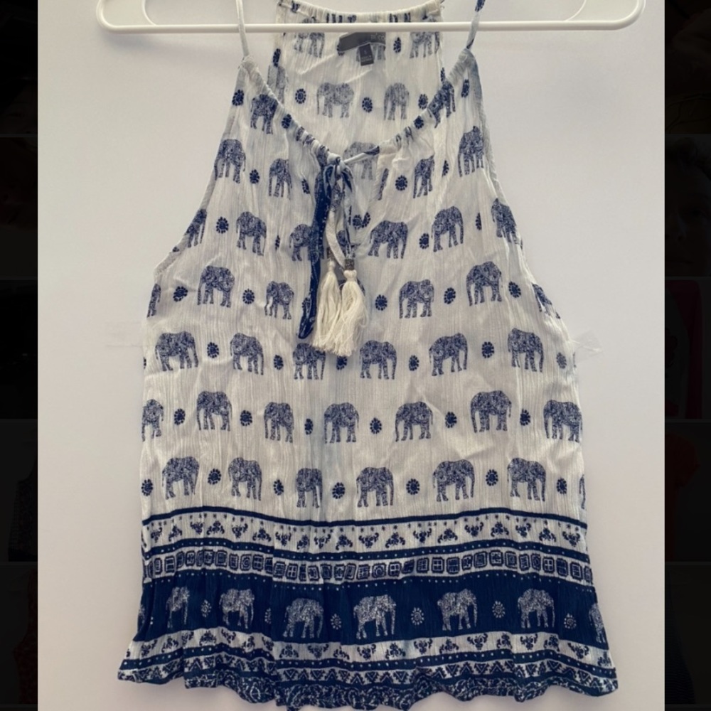 BE COOL Boho Elephant Tank Top